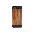 Handmade Zebra Wood and PC iPhone 5 Wooden Back Protection
